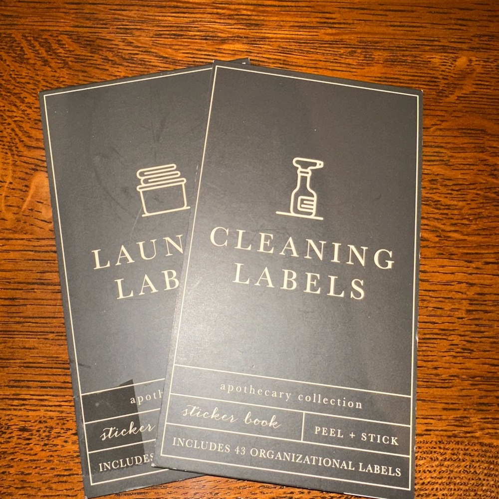 Laundry and Cleaning Organization Labels